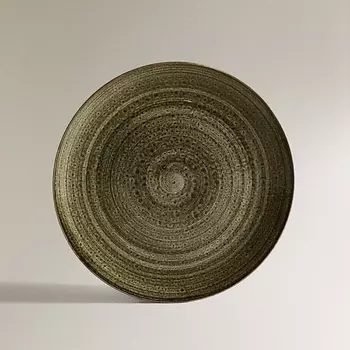 ZARA HOME Фаянсовая тарелка со спиральным узором 27.5 x 2.5 x 27.5