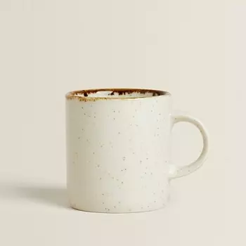 ZARA HOME Фарфоровая кружка с антикварным ободком