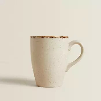 ZARA HOME Фарфоровая кружка с каймой в античном стиле