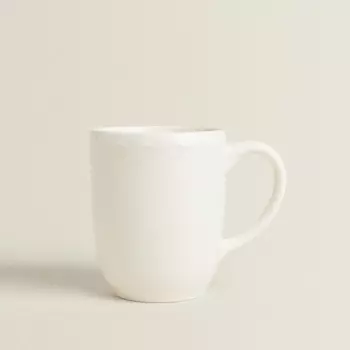 ZARA HOME Глиняная кружка с рельефным краем