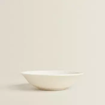 ZARA HOME Глиняная миска с рельефным краем 18.5 x 5 x 18.5