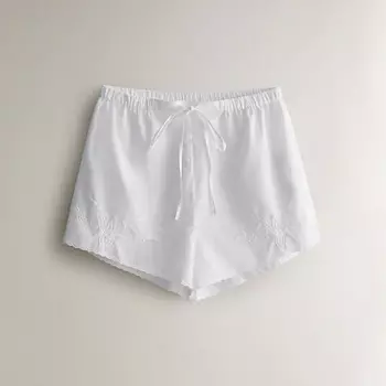 ZARA HOME Хлопчатобумажные шорты с вышивкой