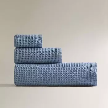 ZARA HOME Хлопковое банное полотенце вафельной вязки 45 x 90