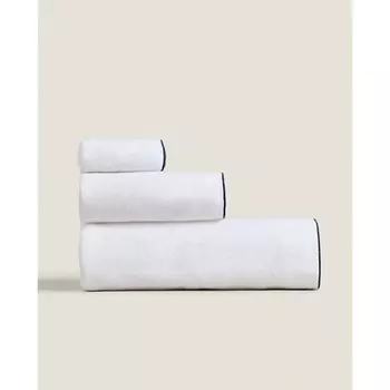 ZARA HOME Хлопковое полотенце с оверлоком 90 x 150