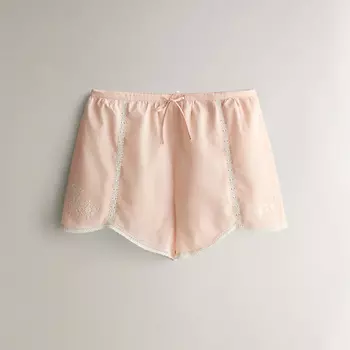 ZARA HOME Хлопковые шорты с вышивкой