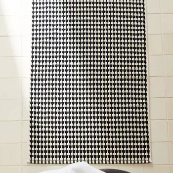 ZARA HOME Хлопковый коврик для ванной с вафельным рельефным узором