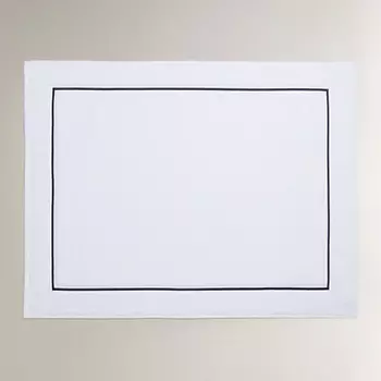 ZARA HOME Хлопковый коврик для ванной с отделкой