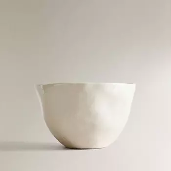 ZARA HOME Керамическая чаша с дизайном 14 x 9 x 14