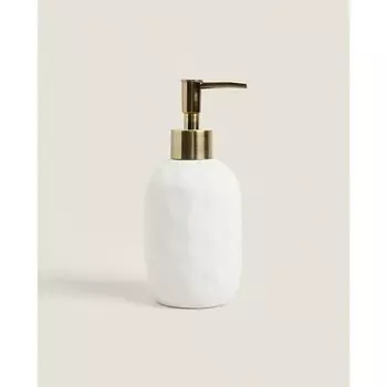 ZARA HOME Керамический дозатор для жидкого мыла с рельефным узором