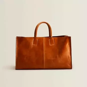 ZARA HOME Кожаная сумка-тоут