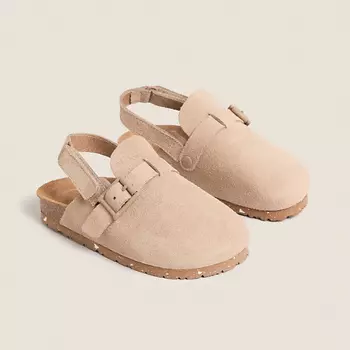 ZARA HOME Кожаные сабо с пряжками