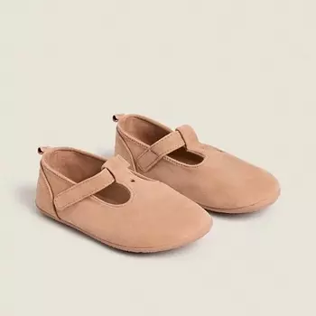 ZARA HOME Кожаные тапочки для детей