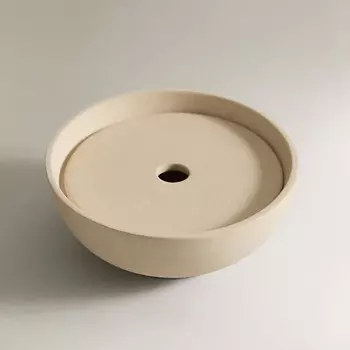 ZARA HOME Круглая мыльница из керамики