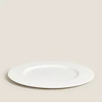 ZARA HOME Круглое сервировочное блюдо из фарфора 33 x 1.5 x 33