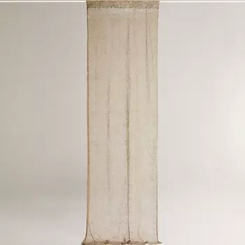 ZARA HOME Льняная сетчатая штора 140 x 270