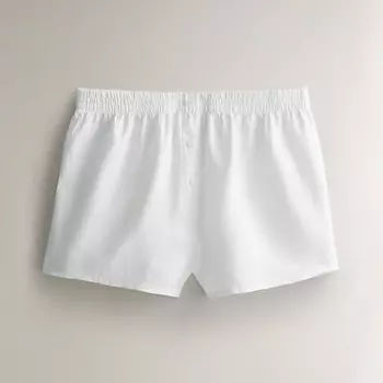 ZARA HOME Льняные шорты с пуговицами