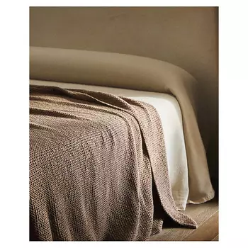 ZARA HOME Мини покрывало из хлопка с текстурой вафля 180 x 250 см