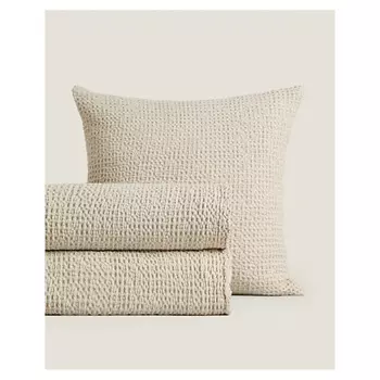 ZARA HOME Мини покрывало из хлопка с текстурой вафля 270 x 280 см