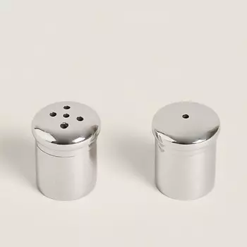 ZARA HOME Миниатюрный набор из стальной солонки и перечницы