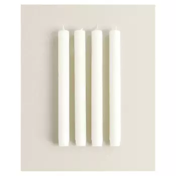 ZARA HOME Набор длинных декоративных цилиндрических свечей 23.5 x 2.2 x 2.2 см