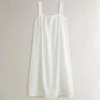 ZARA HOME Ночная рубашка из хлопка с кружевной отделкой