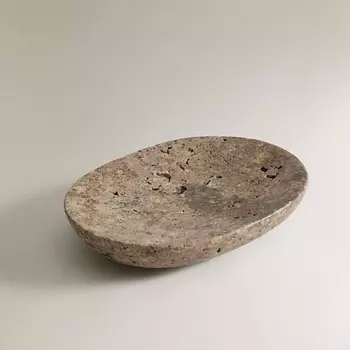 ZARA HOME Овальная мыльница из серого мрамора