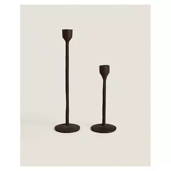 ZARA HOME Подсвечник Faceted Metal Candlestick 8 x 20 x 8 см