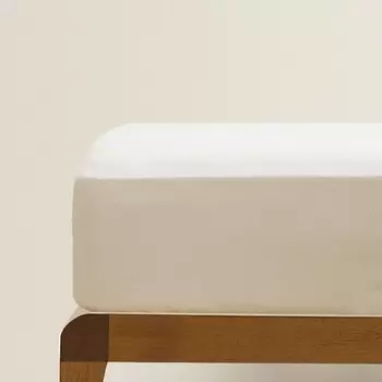 ZARA HOME Притачная простыня из хлопкового перкаля 300 нитей 140 x 200 x 30