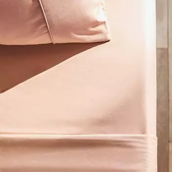 ZARA HOME Притачная простыня из хлопкового перкаля 300 нитей 150 x 200 x 40