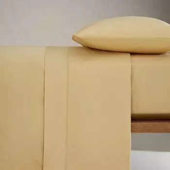 ZARA HOME Притачная простыня из хлопкового перкаля 300 нитей 160 x 200 x 40