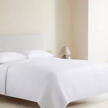 ZARA HOME Простынь 200 нитей притачная из хлопкового перкаля 105 x 200 x 40