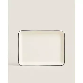 ZARA HOME Прямоугольный эмалированный поднос для ванной комнаты 1.0
