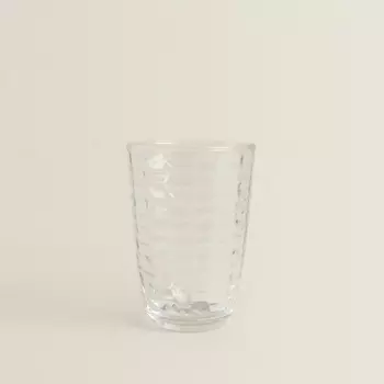 ZARA HOME Рельефный стеклянный стакан