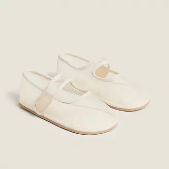 ZARA HOME Сетчатые балетки на плоской подошве