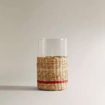 ZARA HOME Стакан с ротанговым декором