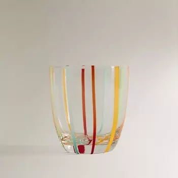 ZARA HOME Стакан в цветную полоску