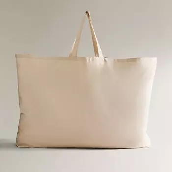 ZARA HOME Сумка для переноски из хлопкового полотна