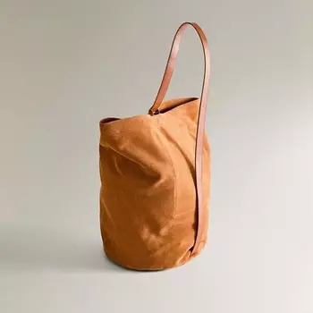 ZARA HOME Сумка на плечо из спилка