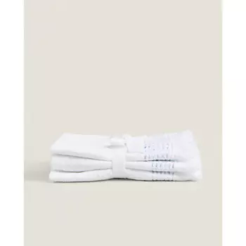 ZARA HOME Упаковка хлопковых полотенец для рук с декоративной строчкой 30 x 30