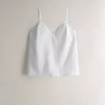 ZARA HOME Вышитый топ на бретельках