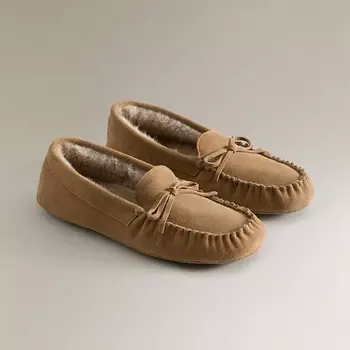 ZARA HOME Замшевые мокасины с мехом