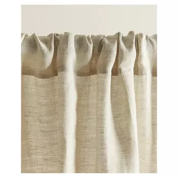 ZARA HOME Занавеска из стертого льна средней прозрачности 140 x 270 см