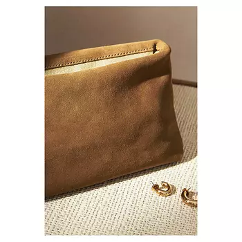 ZARA Сумка Small split leather wash bag