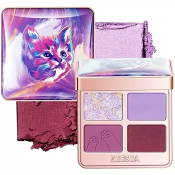 ZEESEA Тени для век Tipsy Kitty Eyeshadow Quad