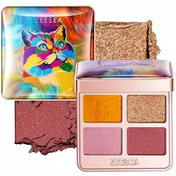 ZEESEA Тени для век Tipsy Kitty Eyeshadow Quad