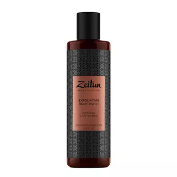 ZEITUN Освежающий гель-скраб для душа для мужчин с эвкалиптом и зеленым чаем Men's Collection. Exfoliating Body Wash