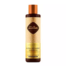 ZEITUN Шампунь для поврежденных волос с аргановым маслом и кератином "Ритуал восстановления" Sense of Revival
