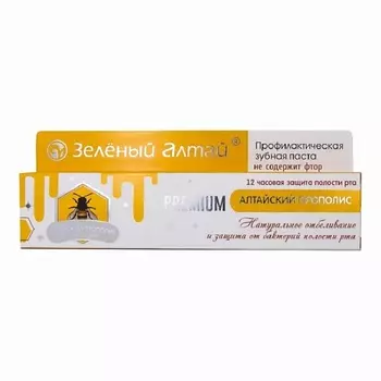 ЗЕЛЕНЫЙ АЛТАЙ Зубная паста с экстрактом прополиса 75