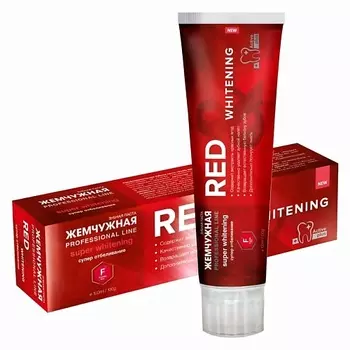 ЖЕМЧУЖНАЯ PROF зубная паста отбеливающая Red & Whitening 100.0