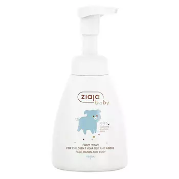 ZIAJA Детская пенка для умывания лица, рук и тела Baby